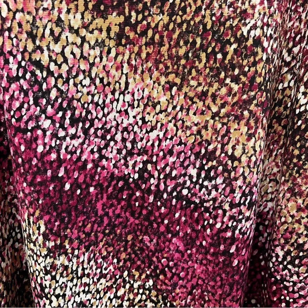 JM Collection Multi Color Short Sleeve Top Size 3X - Picture 3 of 5